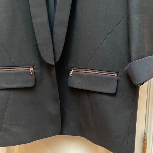 Kit and Ace Black Blazer with Blue Accents - Picture 2 of 14